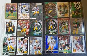 lot 50J image: Brett Favre Lot of 82 Cards including Die Cuts, Inserts, and More - Green Bay Packers Football Cards
