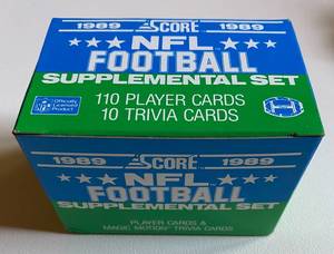 lot 90 image: 1989 Score NFL Football Supplemental Card Set