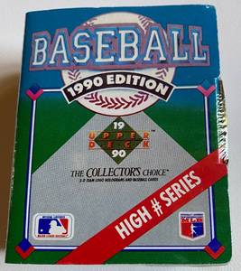lot 95 image: 1990 Upper Deck Baseball High # Series Factory Sealed Card Ser