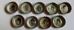 lot 135 image: Minnesota Twins (9) Vintage 1967 Bottlecaps Coke, Fresca, and Tab - Harmon Killebrew, Tony Oliva, Battey, Chance, Grant and More