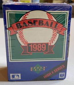 lot 195 image: 1989 Upper Deck Baseball Factory Sealed High # Series Card Set