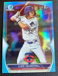 lot 196A image: Luke Keaschall RC 2023 Bowman Chrome 1st #BDC-53 Minnesota Twins Rookie Baseball Card