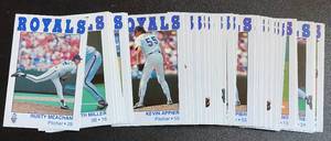 lot 64K image: Kansas City Royals 1993 Edition Collector Card Set