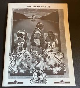 lot 52K image: Minnesota Vikings Football 1993  Geography Teacher Booklet