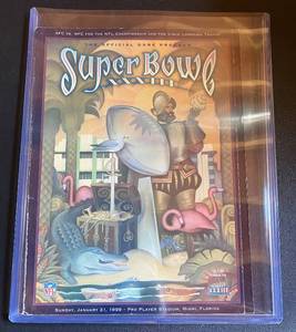 lot 32J image: Super Bowl XXXIII Official Game Program 1999 NFL Football