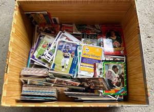 lot 202 image: Large Box of 5.5 pounds Football Cards - 1985-2018 with Lots of Minnesota Vikings
