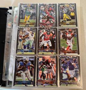 lot 6F image: (4) Topps Football Partial Card Sets - 2002, 2004, 2014, 2015