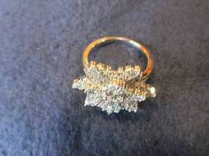 Snowflake Sterling Silver Ring Reta...