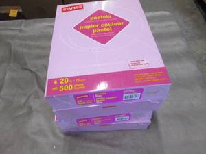 4 Reams Staples Pastels 8.5x11 inch...
