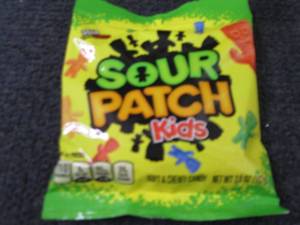 12- 3.6 oz Sour Patch Kids...