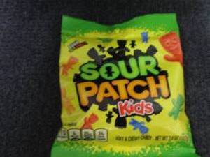 12- 3.6 oz Sour Patch Kids...