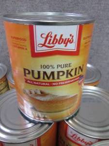 6- 29 oz Cans Libbys Pure Pumpkin ...