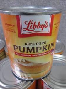 6- 29 oz Cans Libbys Pure Pumpkin ...