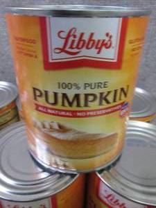 6- 29 oz Cans Libbys Pure Pumpkin ...