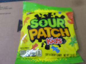 12- 3.6 oz Sour Patch Kids...
