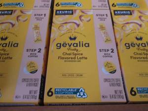 6- 6 pks Gevalia Frothy Chai Spice ...