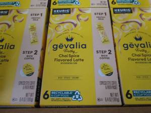 6- 6 pks Gevalia Frothy Chai Spice ...