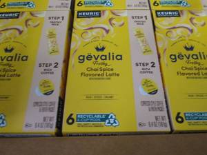 6- 6 pks Gevalia Frothy Chai Spice ...