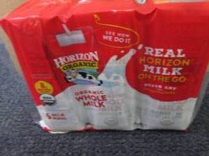 18- 8 oz Horizon Organic Whole Milk...