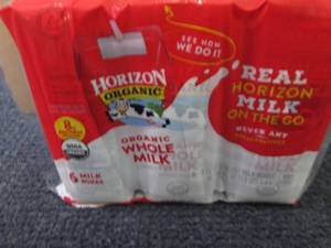 18- 8 oz Horizon Organic Whole Milk...