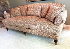 lot 15A image: Lillian August Curved Upholstered Sofa