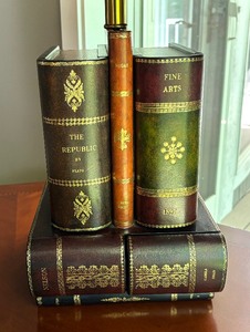 lot 45 image: Book Motif Lamp with Secret Drawers