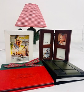 lot 82 image: Adorable Grouping of Frames and a Teapot Lamp