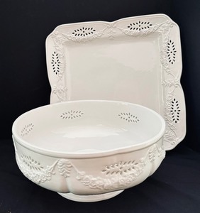 lot 167 image: White Italian Bowl and Platter