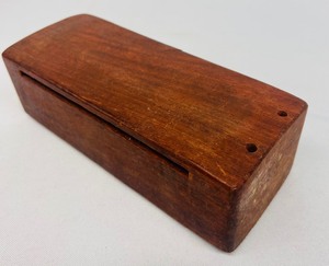 lot 139 image: Vintage Chinese Hardwood Bangzi Musical Instrument