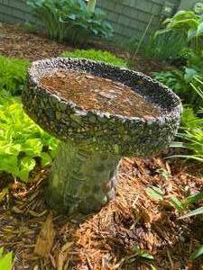 lot 231 image: Concrete Bird Bath