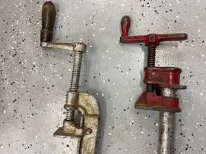 lot 234 image: Two Vintage Metal Clamps