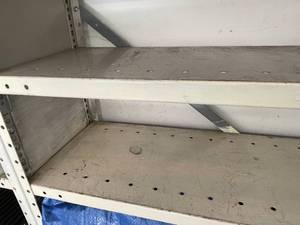lot 246 image: Large Metal Garage Shelving Unit
