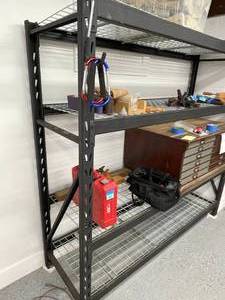 lot 249 image: Heavy Duty Metal Storage Shelves