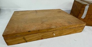 lot 282 image: Two Vintage Wooden Crates