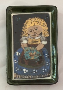 lot 184 image: Pair of Decorative Swiss Pottery Tiles by Hugo Kohler Biel