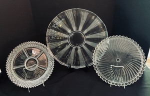 lot 186 image: Assorted Vintage Crystal and Clear Glass Grouping