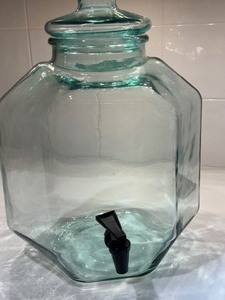lot 314 image: Large Decorative Glass Beverage Dispenser