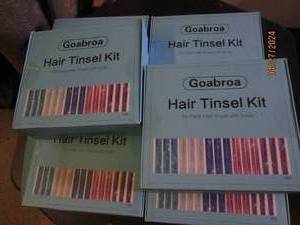 6 new goabroa hair tinsel kits...