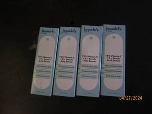 4 new packages of brandefy skin 15 percent vitamin c  E  ferulic acid serum