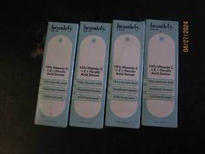 4 new packages of brandefy skin 15 percent vitamin c  E  ferulic acid serum