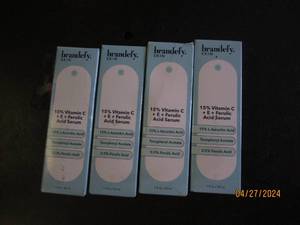 4 new packages of brandefy skin 15 percent vitamin c  E  ferulic acid serum