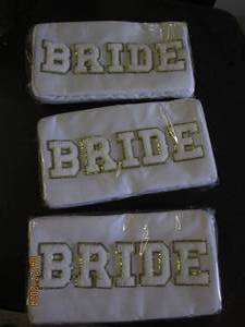 3 bride pouches...
