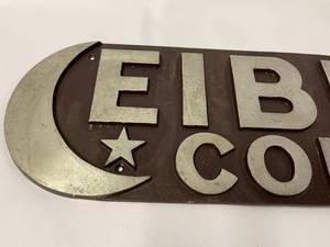 lot 109 image: Awesome Eibert Coffee Metal Wall Mount Sign