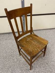 lot 132 image: Vintage Wooden Chair