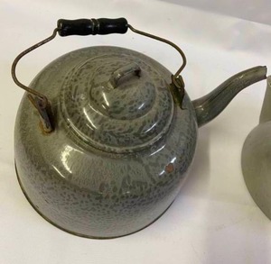 lot 140 image: Two Vintage Tea Kettles