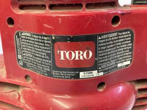 lot 176 image: Electric Toro Power Sweep Leaf Blower Model 51586