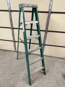 lot 197 image: Keller Six Foot Fiberglass Ladder