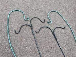 lot 203 image: Four Metal Shepherds Hooks