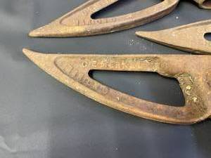 lot 213 image: Four Rusty Cemerkel Mariono Tools