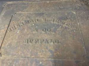 lot 218 image: Vintage Sherman S Jewett And Company Stove Front Cover
